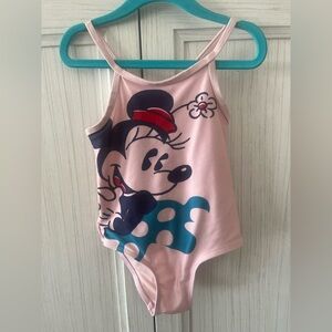 Junk Food Clothing Light Pink Floral Swimsuit